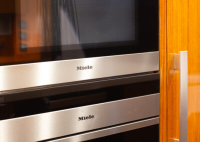 Kitchen Detail shot of a High end Yacht photo in the marina. Professional real estate, interiors and boat photography in Whangaparaoa, Auckland, New Zealand.