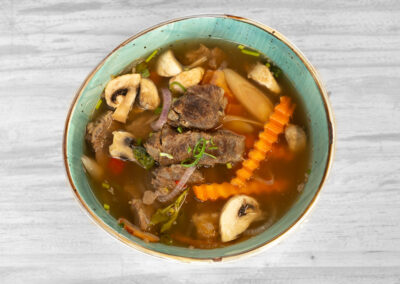 Deliciousness Thai beef soup. Professional Content, social media and food photography in Auckland, New Zealand.