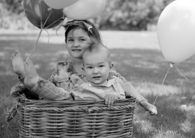 Siblings milestone photography session