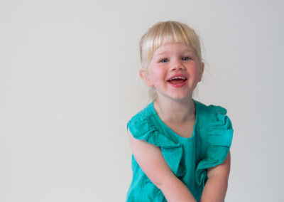 happy laughing toddler portait