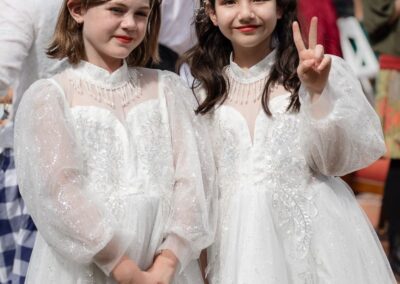 little brides mades shot smiling