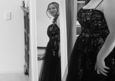 Getting ready in black and white
