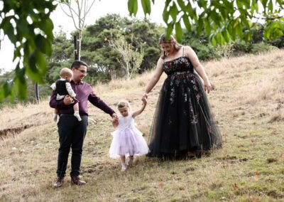Young family shot _wedding photography in nature