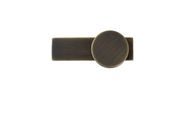 top view of small bronze knob