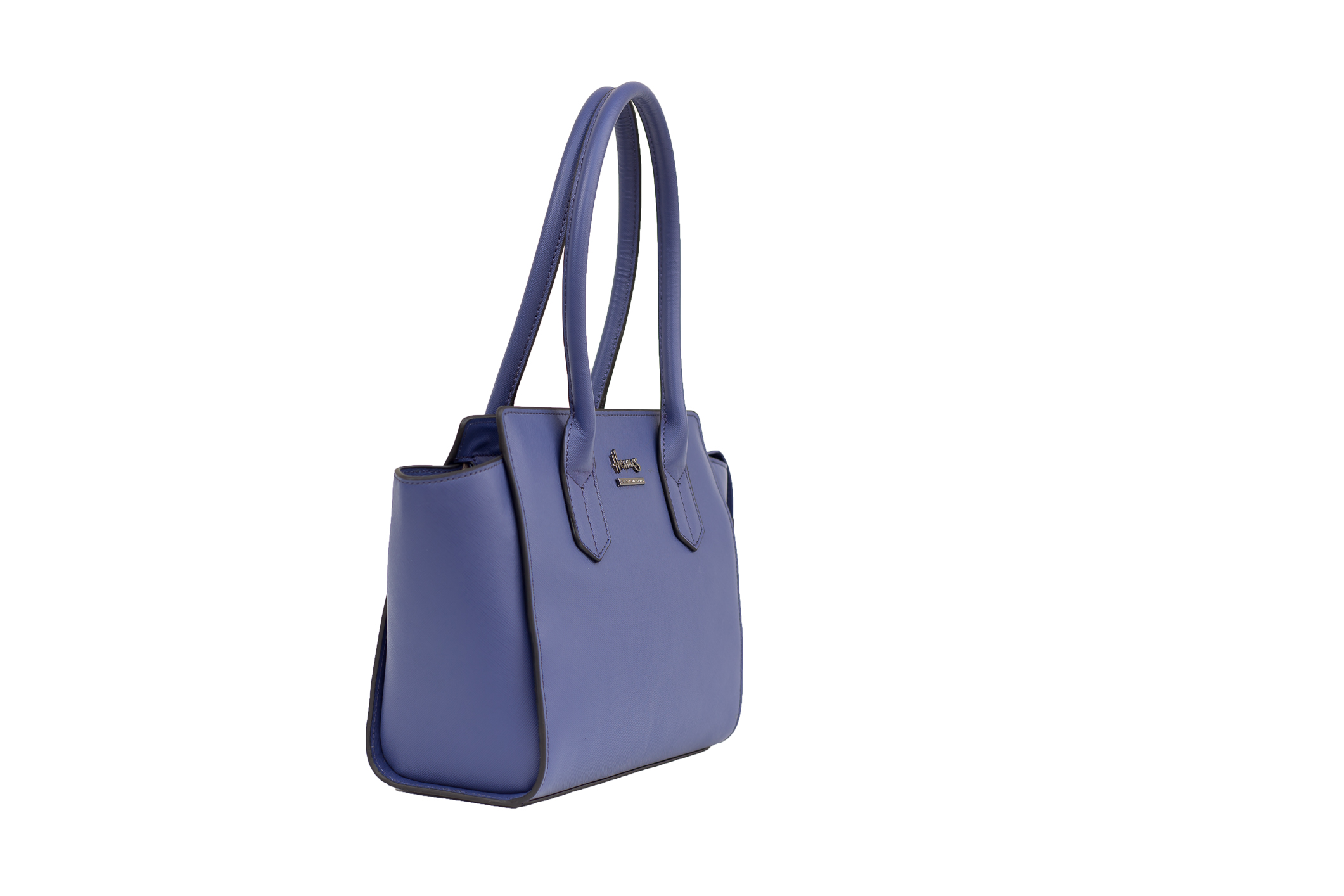 blue bag product shot side view