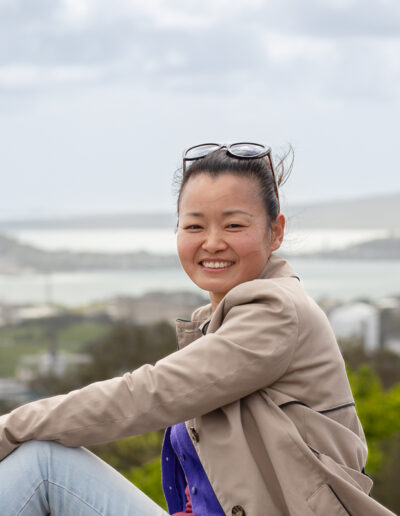 Professional Portrait in nature with city scape1