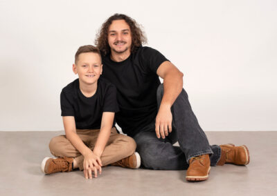 Sibling boys teenager portrait