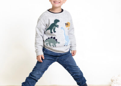 young boy portrait in studio