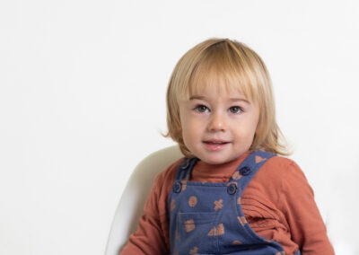 toddler portrait in studio