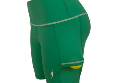 Tennis Apparel_Green Short_ with ball in pocket