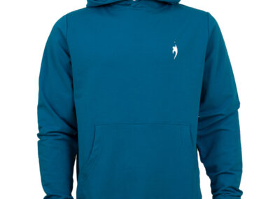 Mens blue hoodie _ product shot apparel