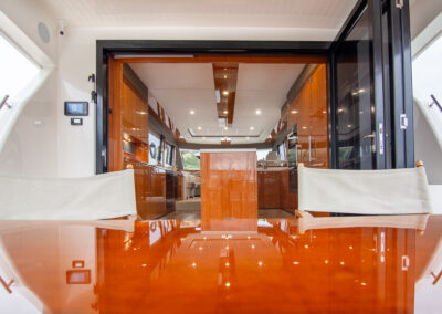 Luxury Yacht outdoor area shot