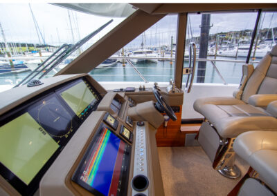 Luxury Yacht navigation system shot