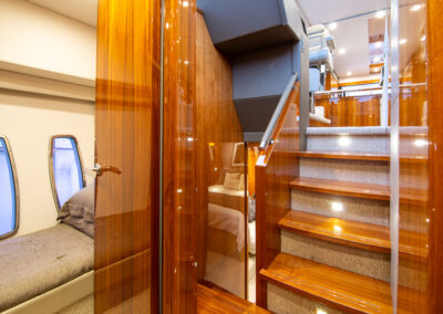 Luxury Yacht stairs shot