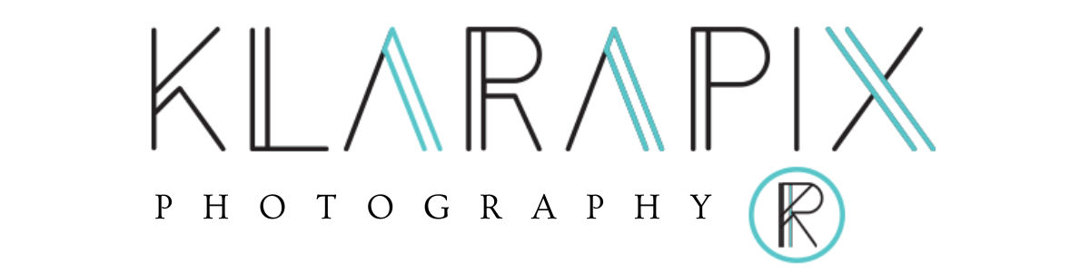 KlaraPix Photography Logo _ Turquoise and black, clean lines